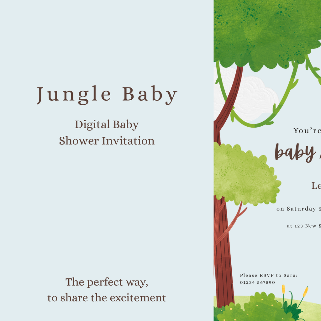 Jungle Baby — Digital Baby Shower Invitation Template