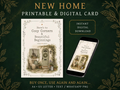 Cozy New Home Card | Cottagecore Printable & Digital Greeting Card
