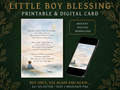 Little Boy Blessing | Printable & Digital Keepsake Card