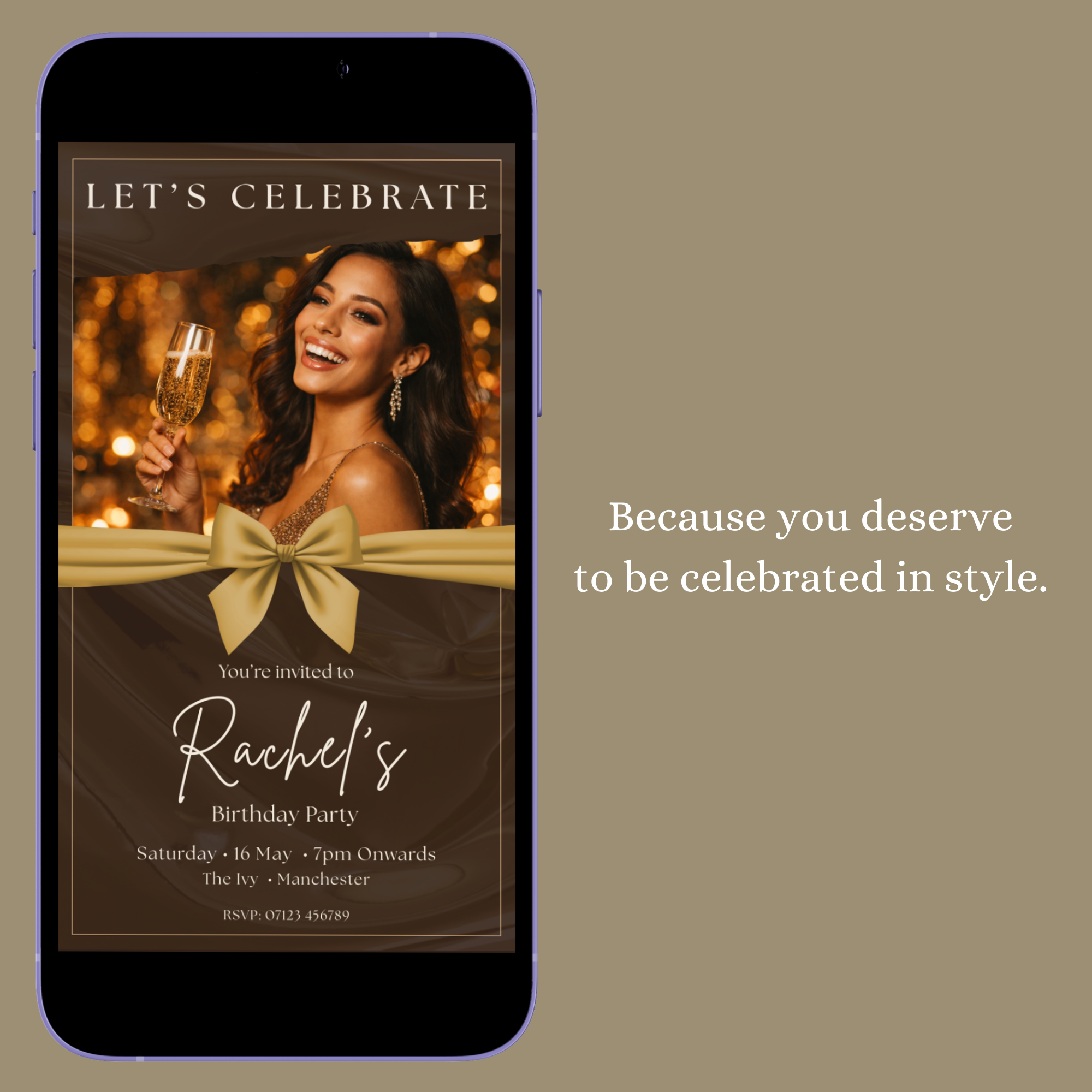 Champagne Toast — Digital Party Invitation Template