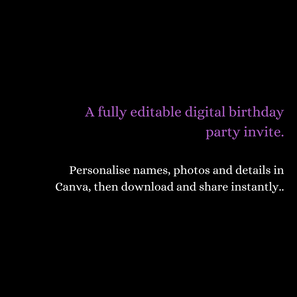 Midnight Spark – Digital Party Invitation Template