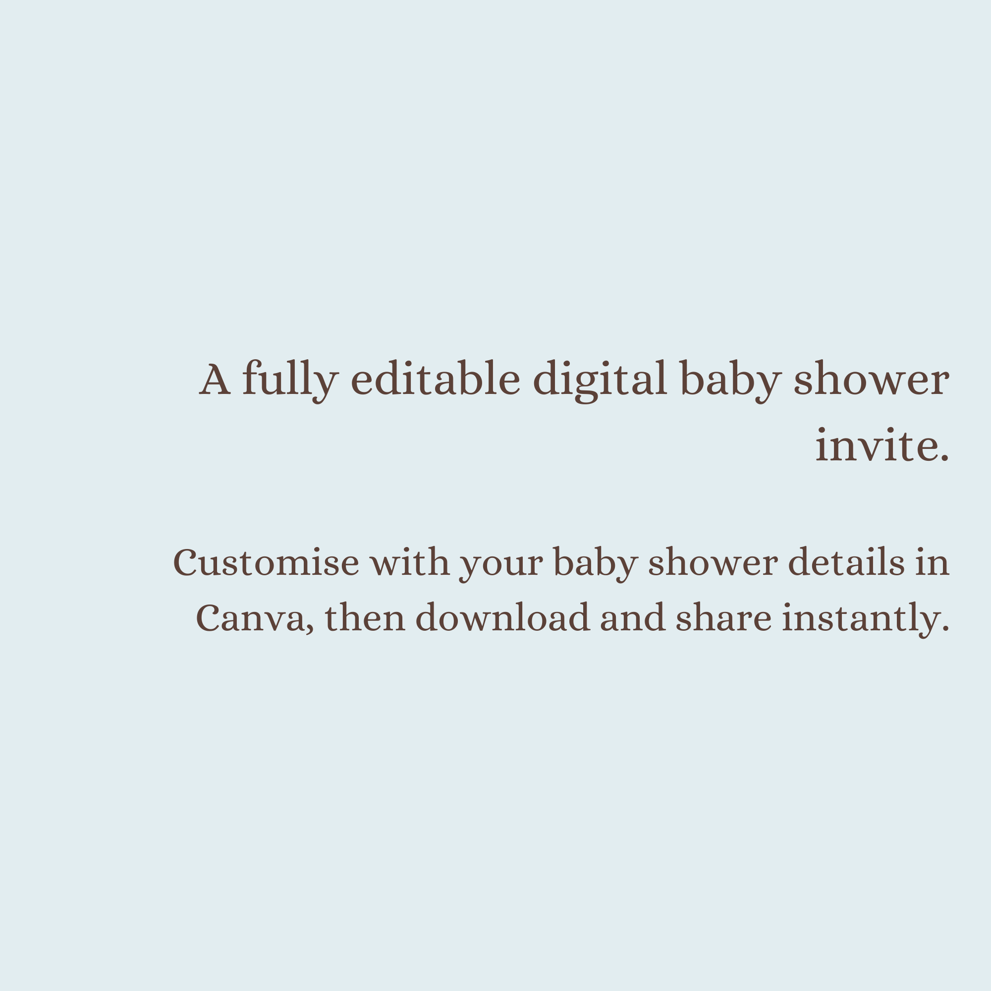 Jungle Baby — Digital Baby Shower Invitation Template