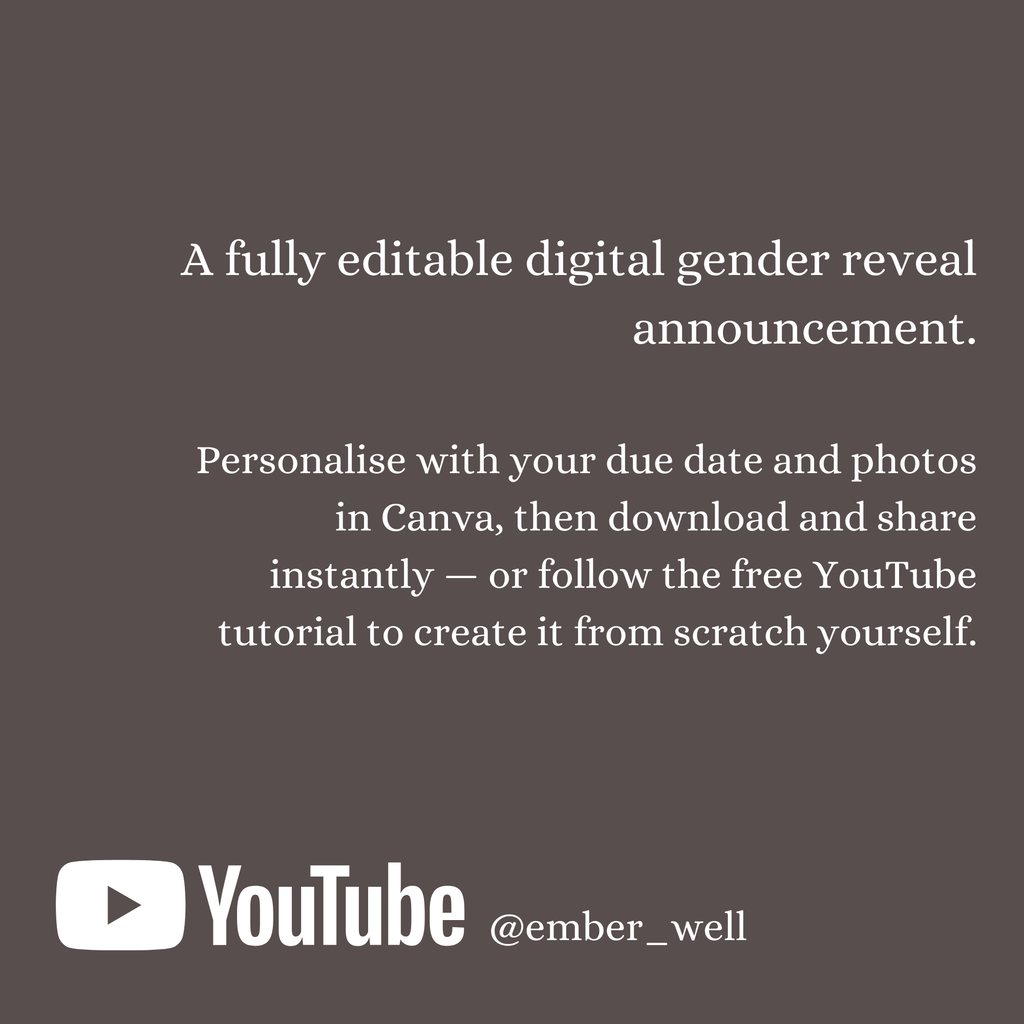 Filius - Digital Animated Gender Reveal Announcement