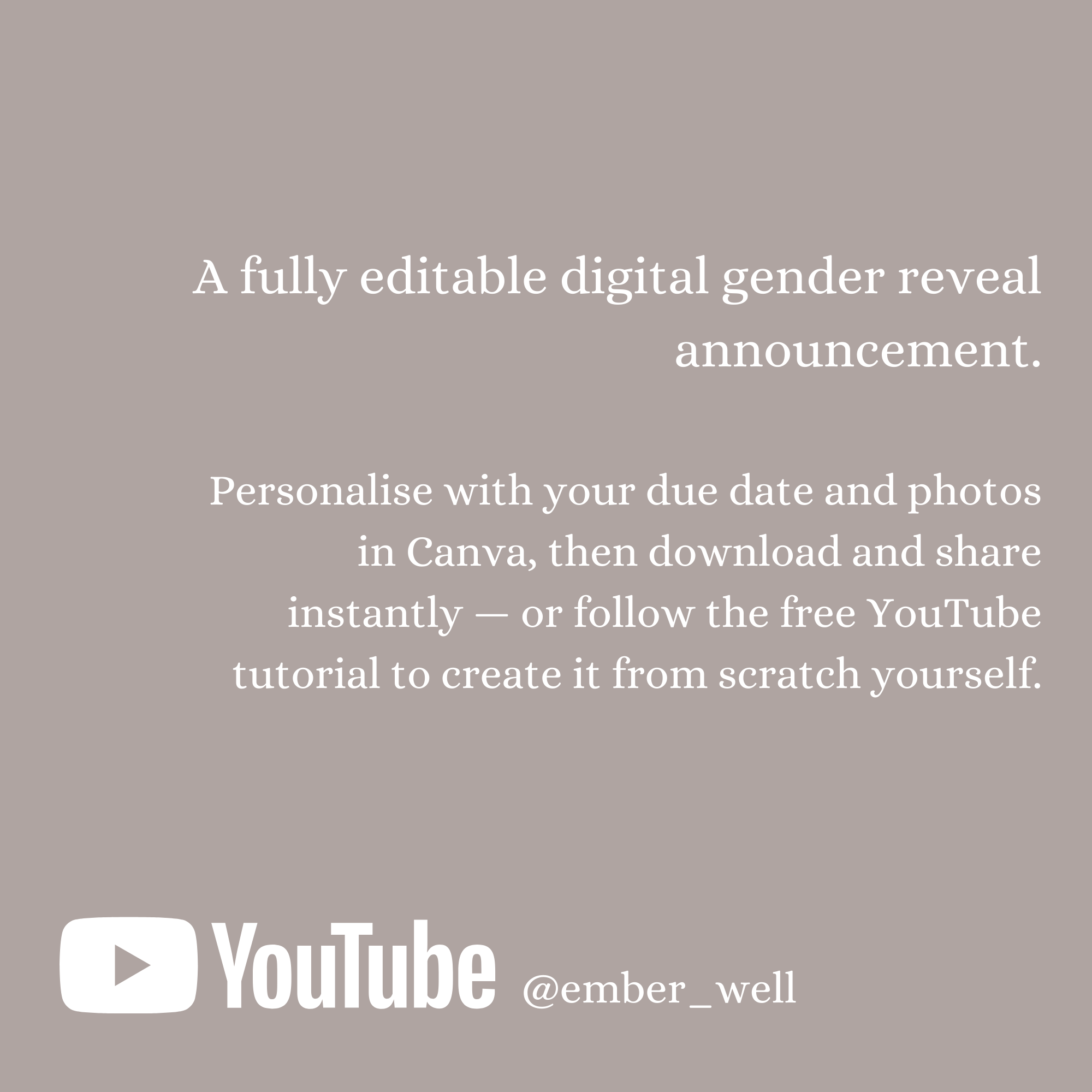 Filia - Digital Animated Gender Reveal Announcement