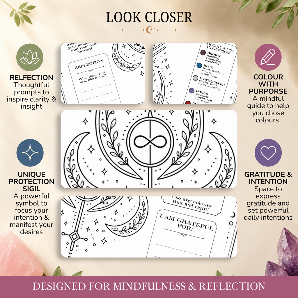 I Trust Myself Intention Sheet | Printable Reflection & Manifestation Worksheet