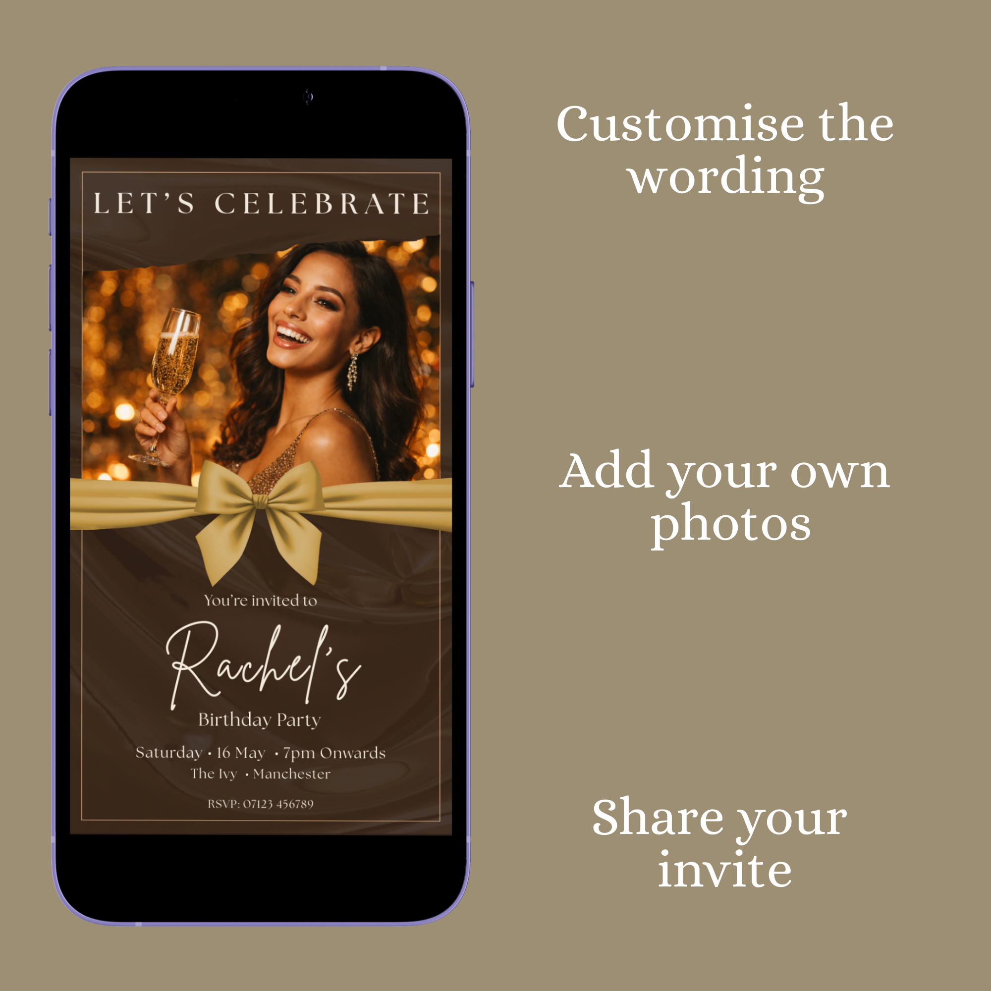 Champagne Toast — Digital Party Invitation Template