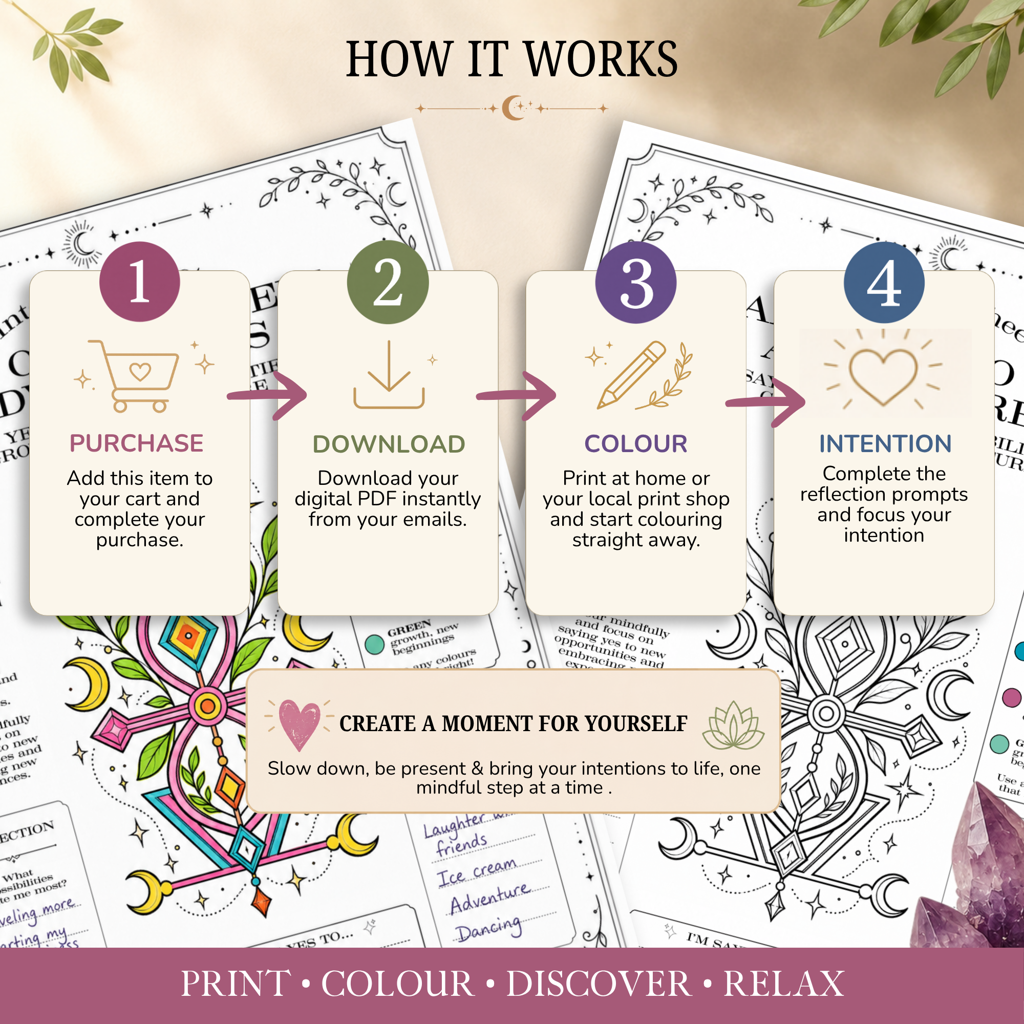June Freebie: I Am Open to Adventures Intention Sheet