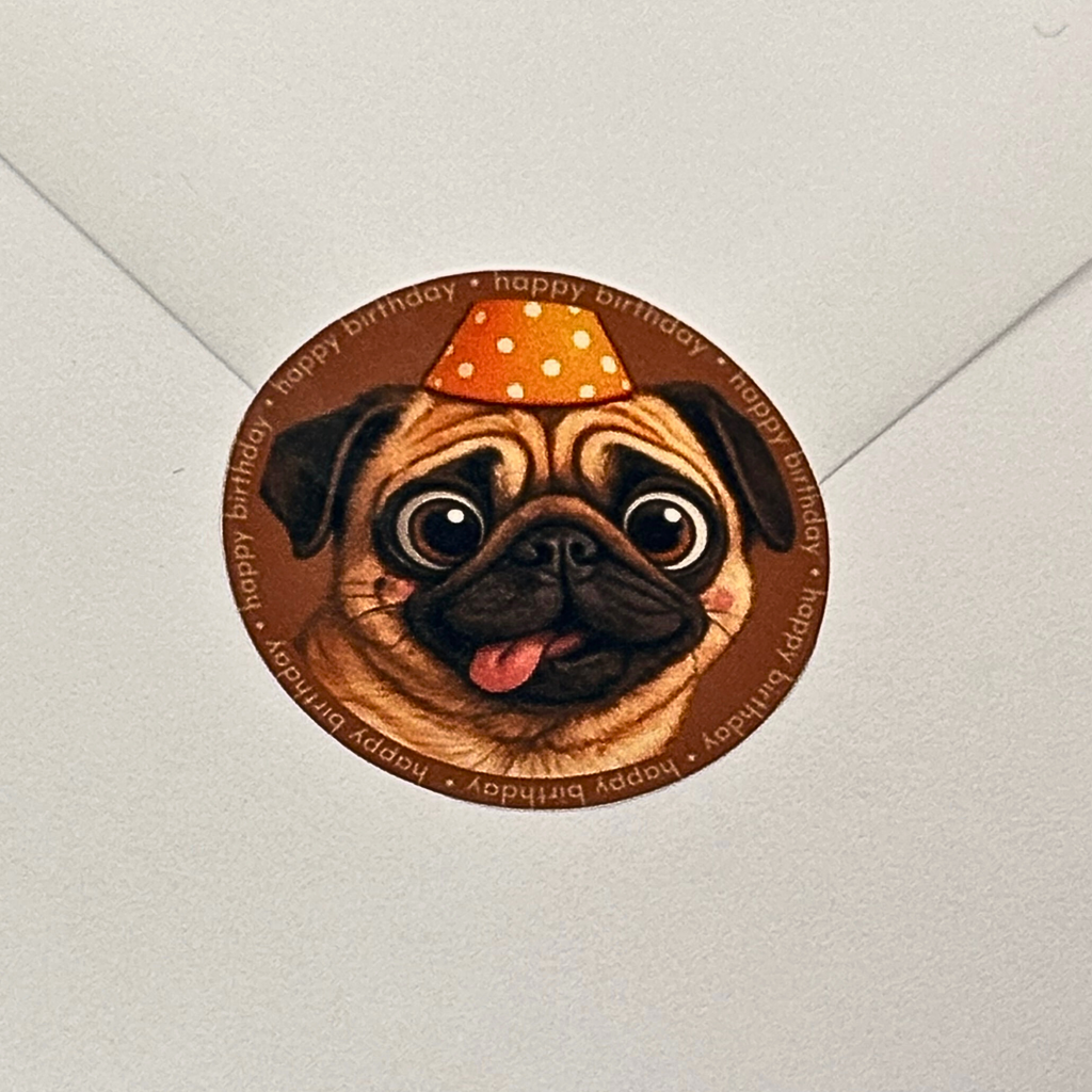 Did Somebody Say Cake? Pug Birthday Card