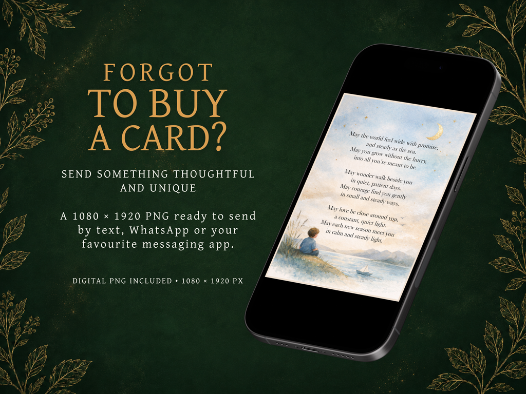 Little Boy Blessing | Printable & Digital Keepsake Card