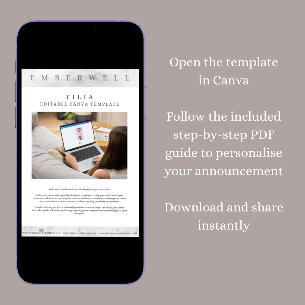 Filia - Digital Animated Gender Reveal Announcement