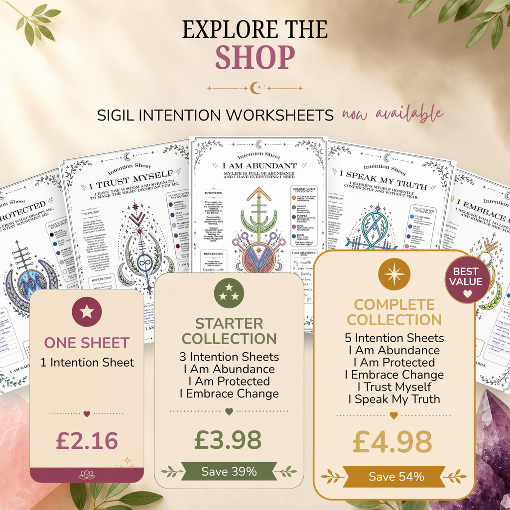 June Freebie: I Am Open to Adventures Intention Sheet