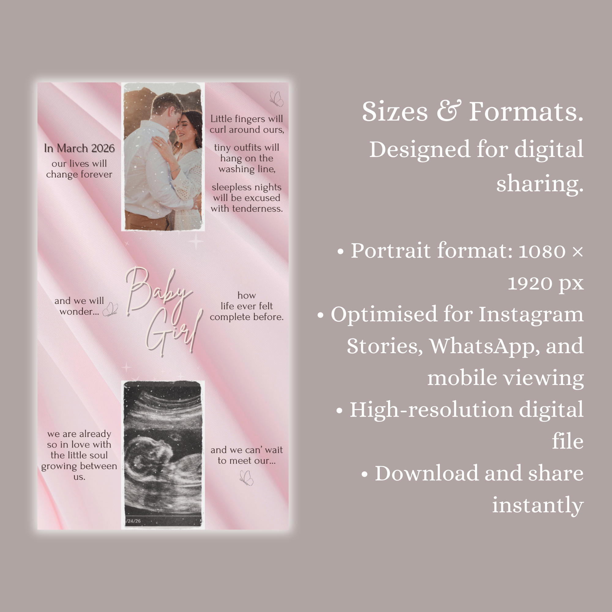 Filia - Digital Animated Gender Reveal Announcement