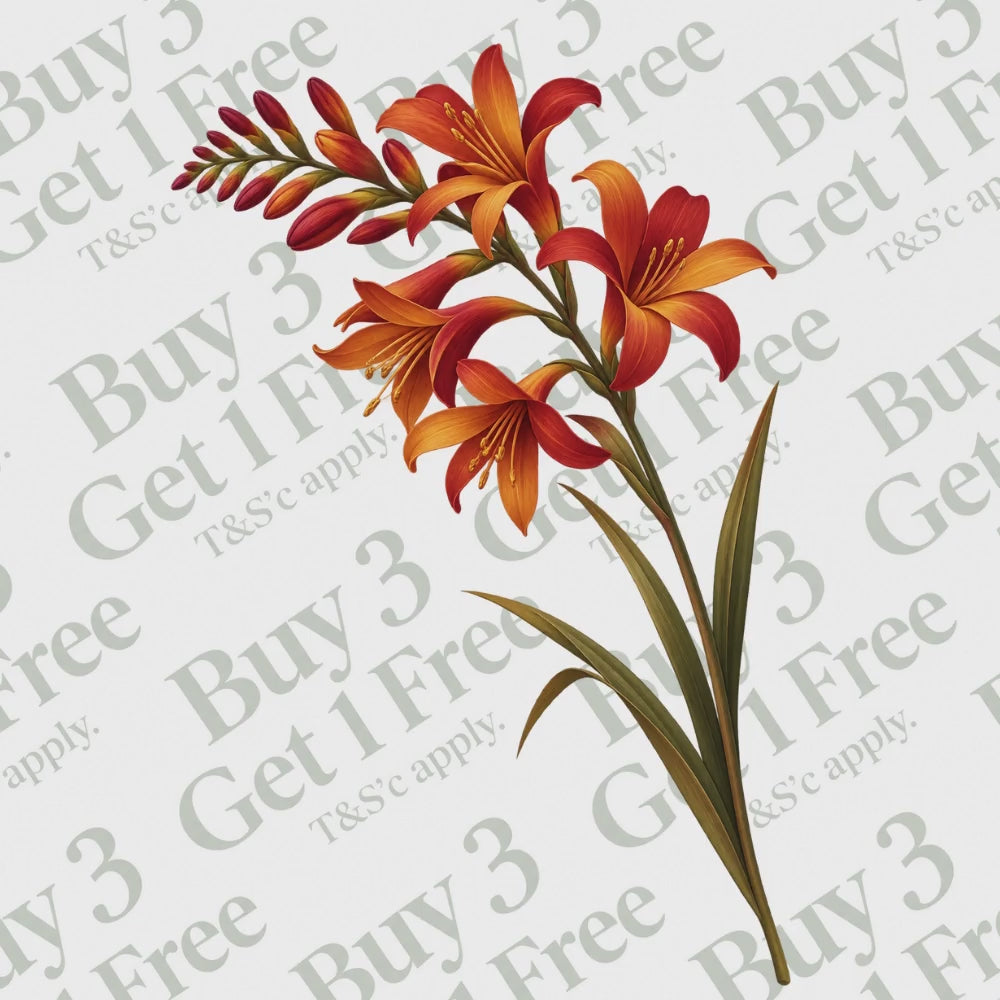 50 Fall Flower Clipart PNGs | Digital Planner Stickers